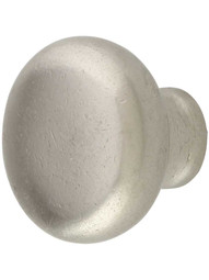 Classic Bronze 1 1/2-Inch Cabinet Knob in White Bronze.